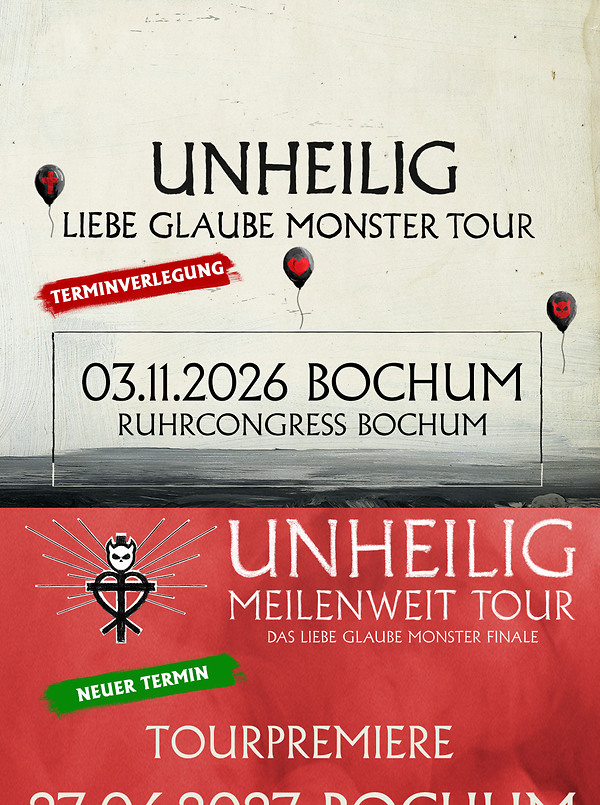 Poster für: Unheilig & Special Guests Liebe, Glaube, Monster Finale